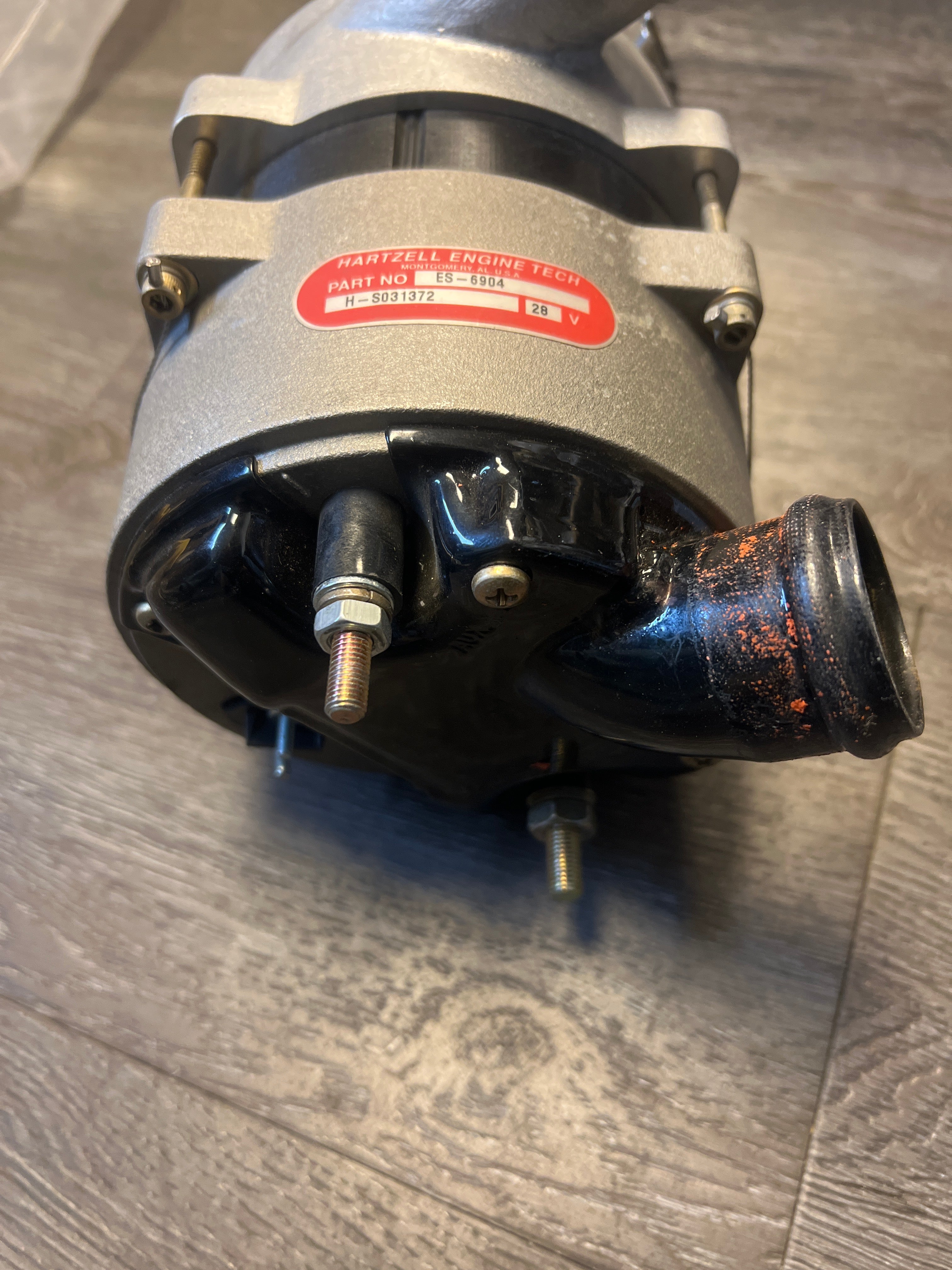 Hartzell Alternator P/N ES-6904 28V