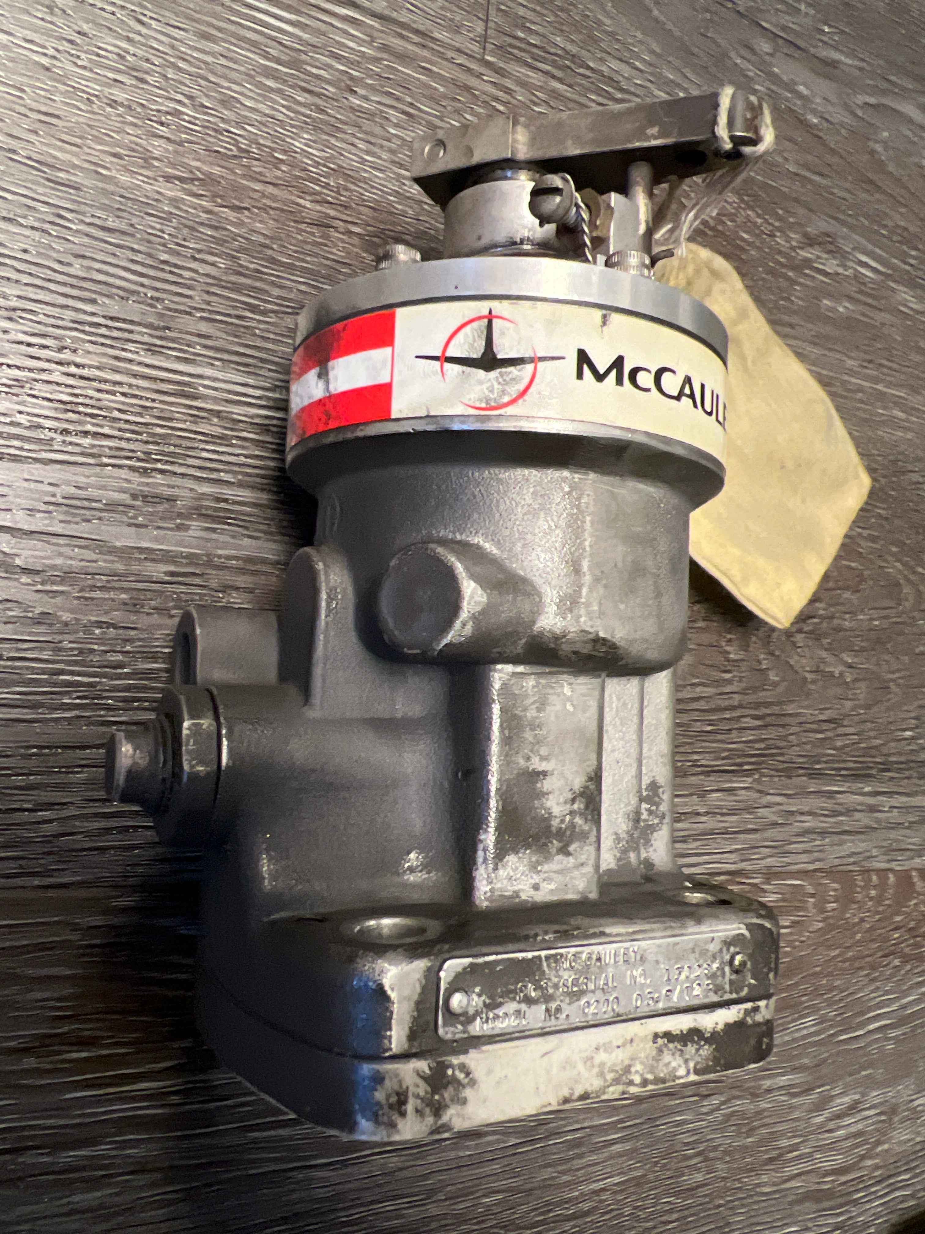 McCauley Propeller Governor P/N C290D3-R-T23