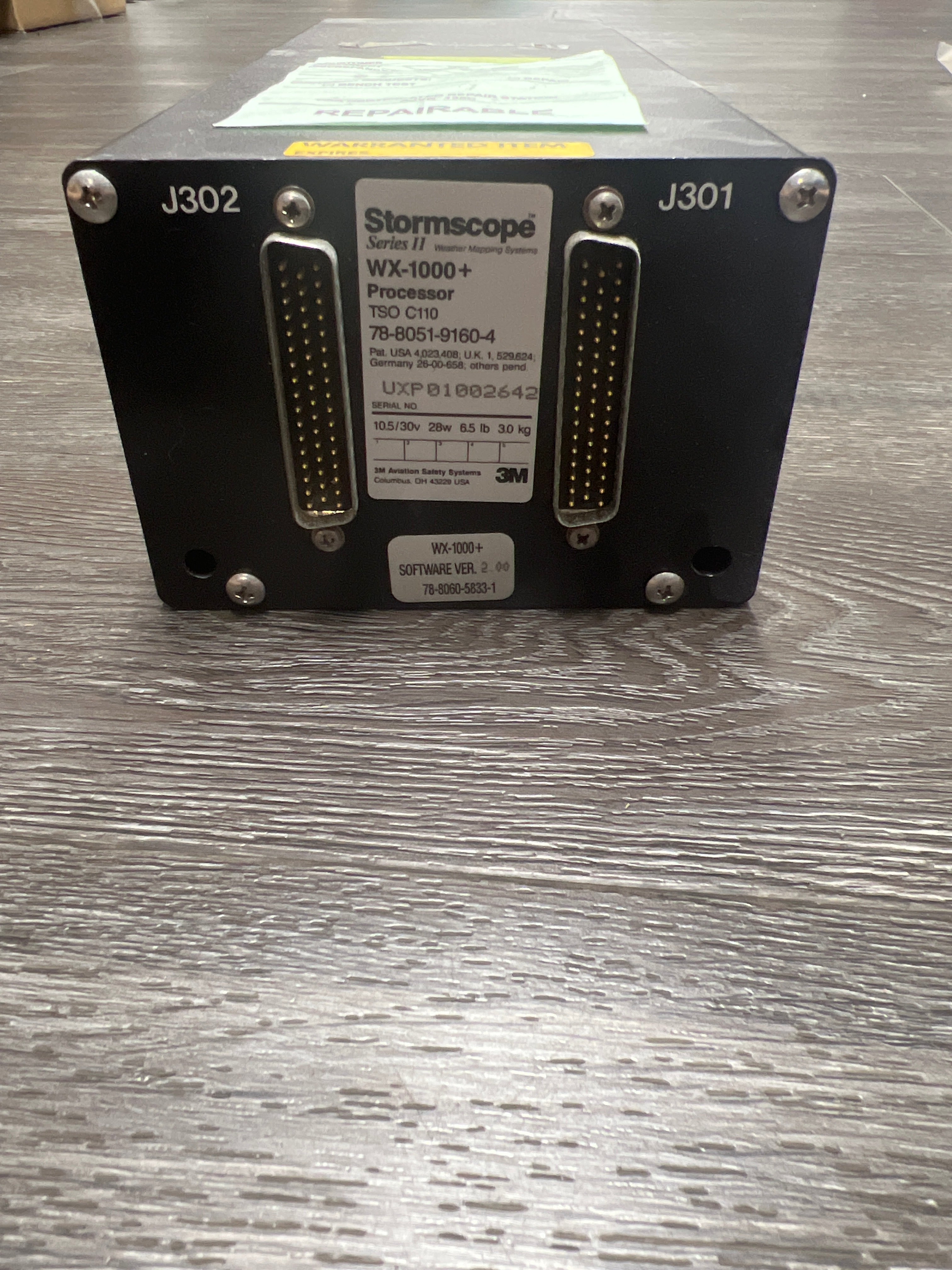 3M Stormscope Series II WX-1000+ Processor